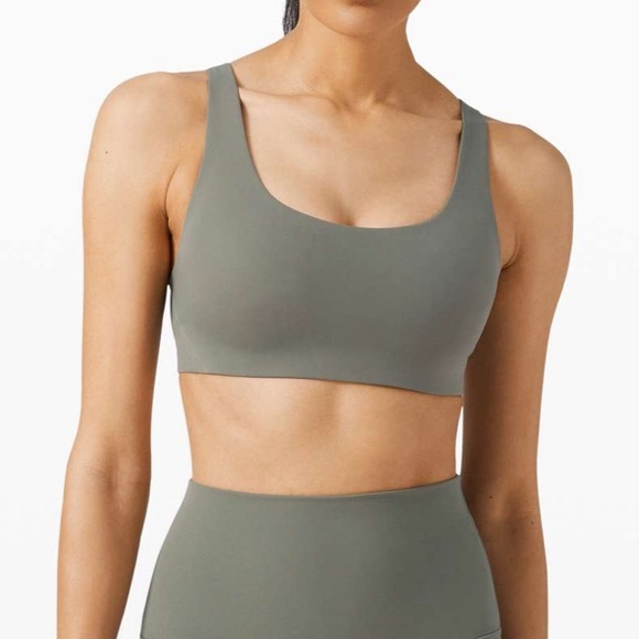 lululemon athletica Other - Lululemon In Alignment Straight Strap Bra A/B Grey Sage